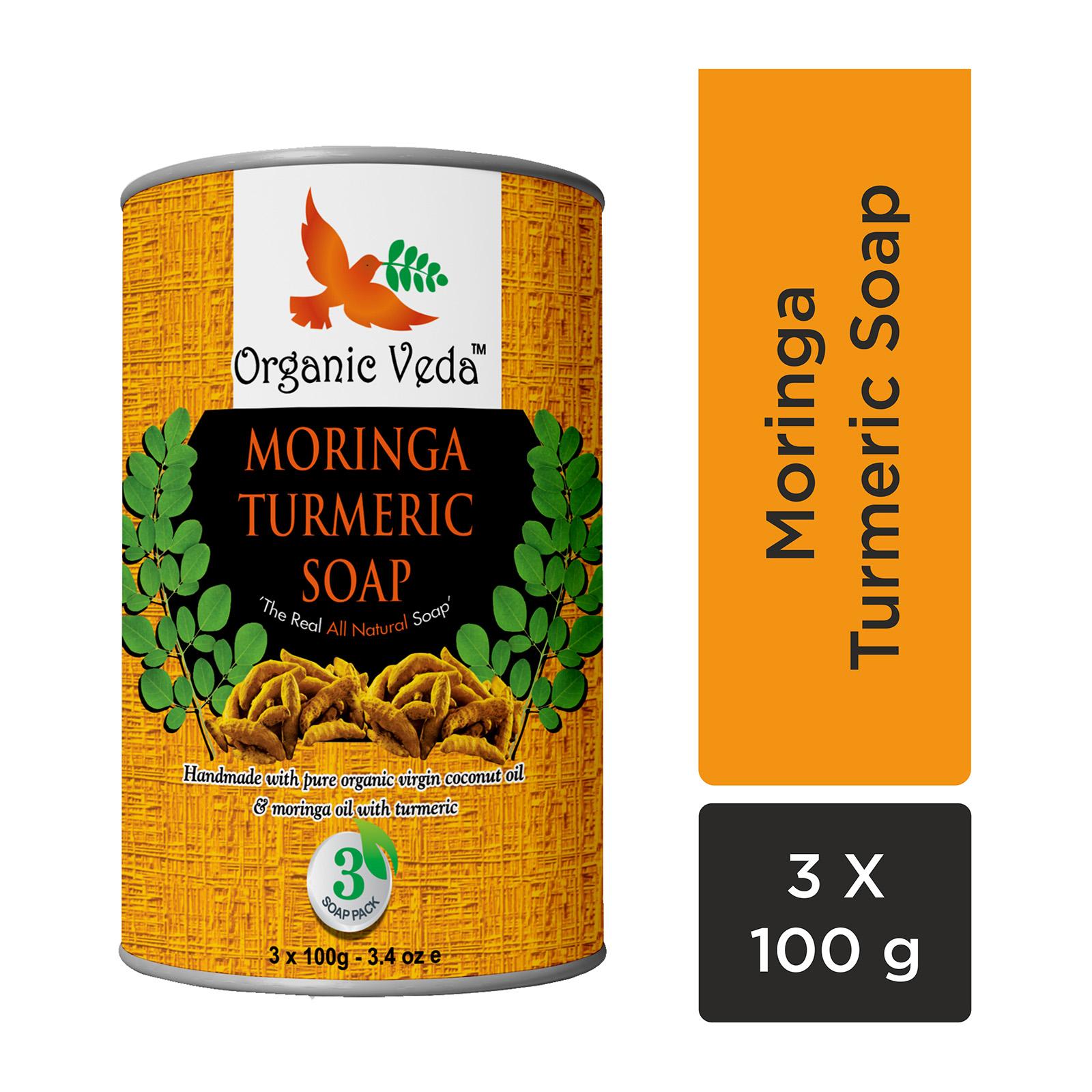 Buy 100 Natural & Organic Handmade Turmeric Soap Three Pack