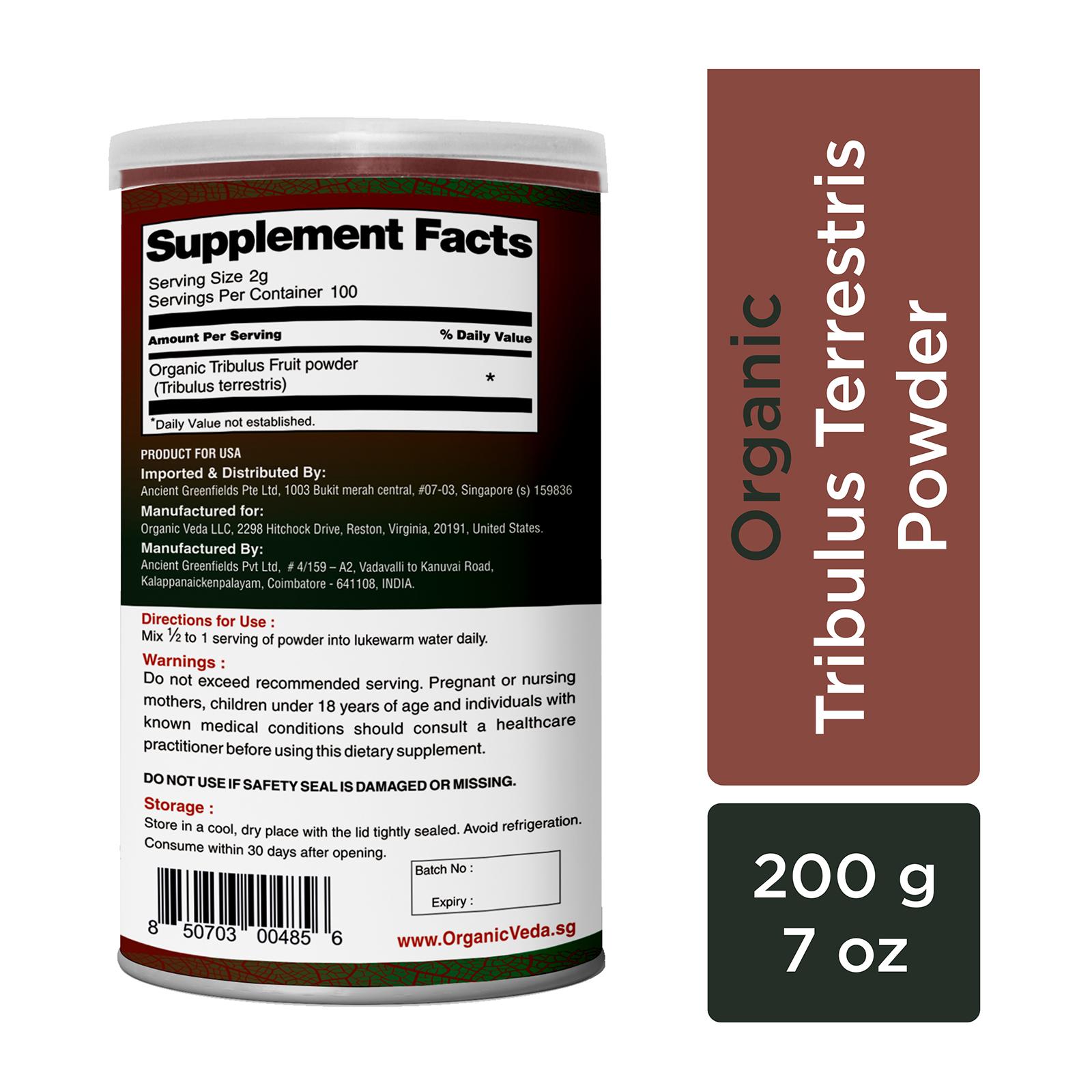 Tribulus Terrestris Powder Buy 100 Organic at Organicveda Malaysia