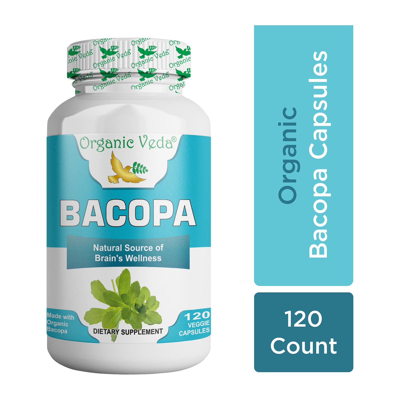 Organic brahmi capsules 100 pure organicveda sg