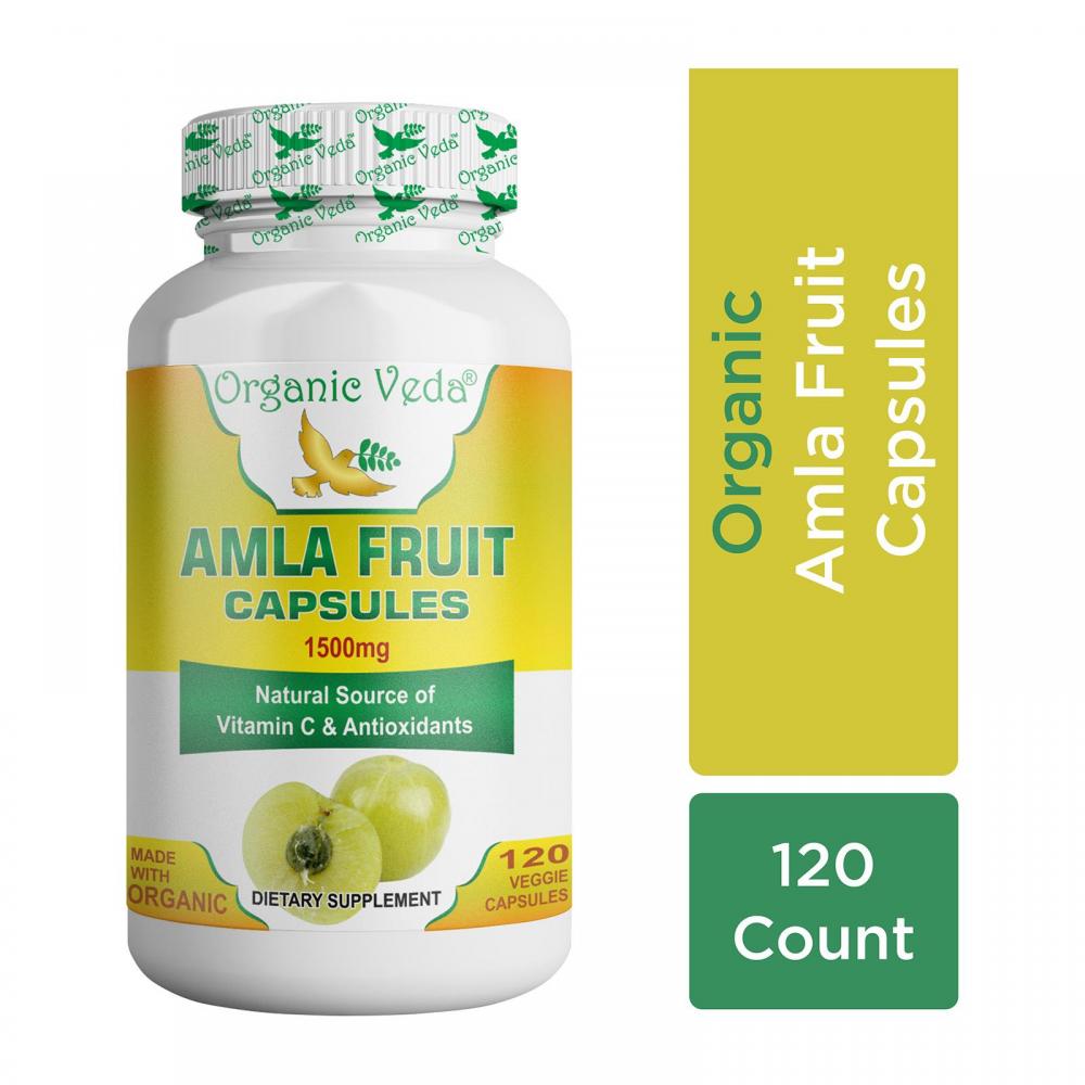 Buy 100% Raw organic Amla Fruit Powder Veg Capsules at Organicveda Malaysia