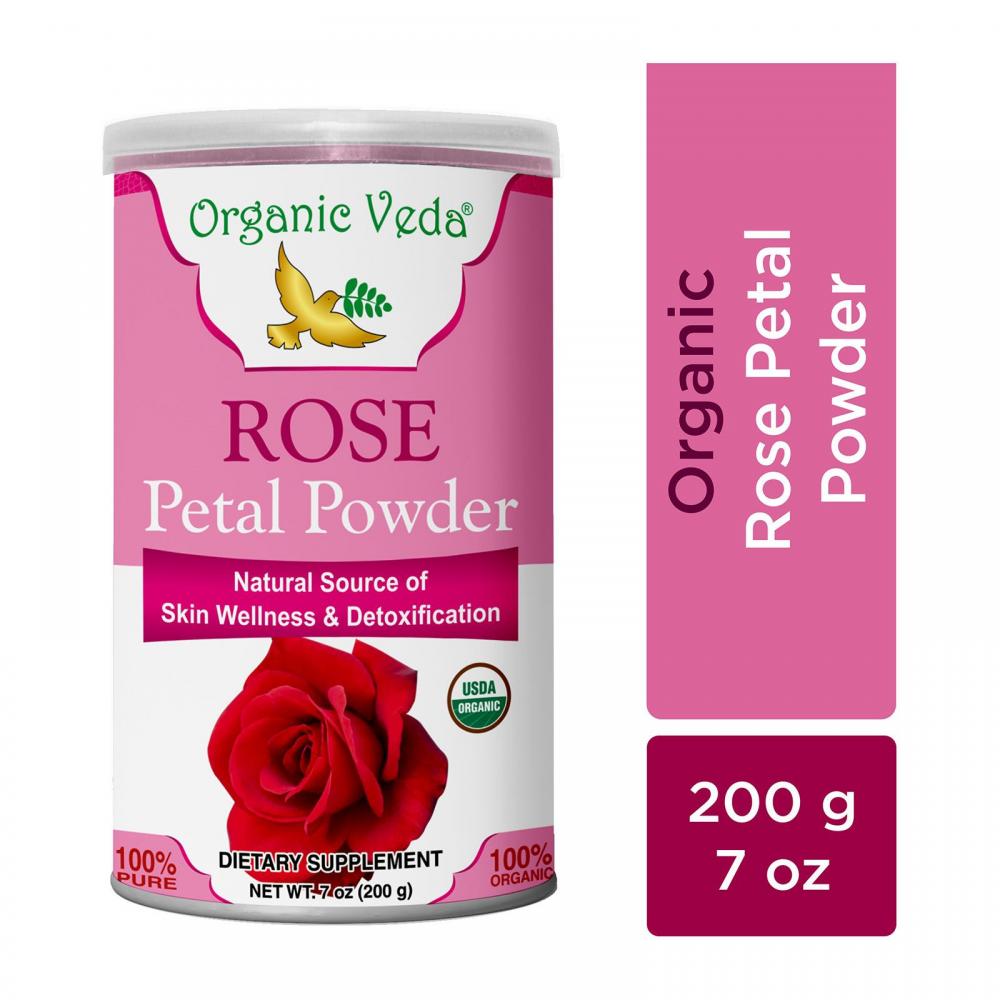 Buy Organic Rose Petal Powder 100 Pure from Organicveda.sg